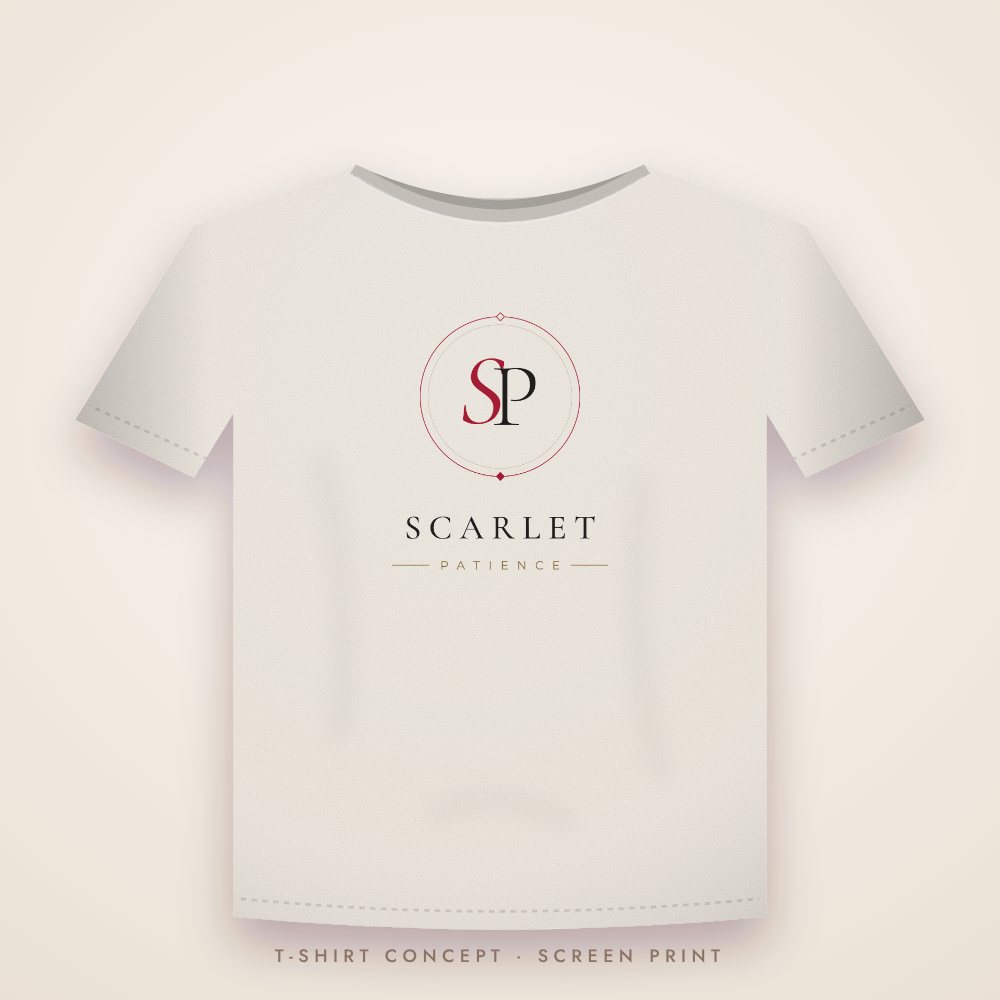 Scarlet Patience t-shirt design concept